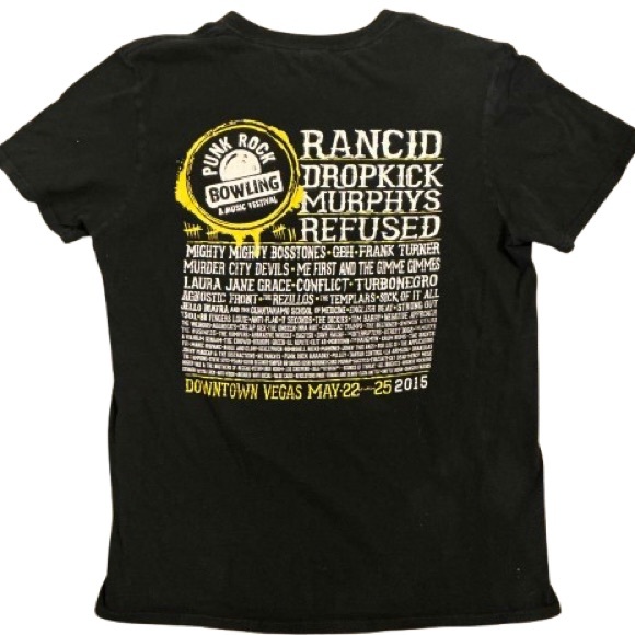 Punk Rock Bowling 17th Annual Music Festival 2015 TShirt Medium Unisex by Gildan - Picture 3 of 5